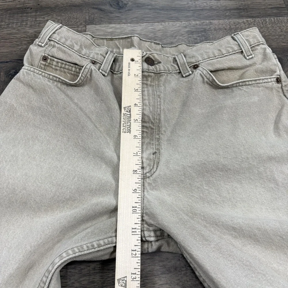 Vintage Levis 550 Shorts Mens‎ 33 Beige Denim Relaxed Fit Orange Tab USA 90s